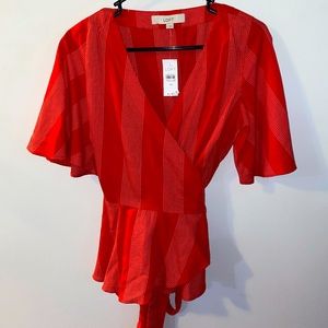 Women’s Loft Wrap-Around Blouse, Sz XS